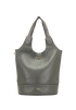 Lily Tote, &pound;250, Handbags, Grey, Leather, Front view